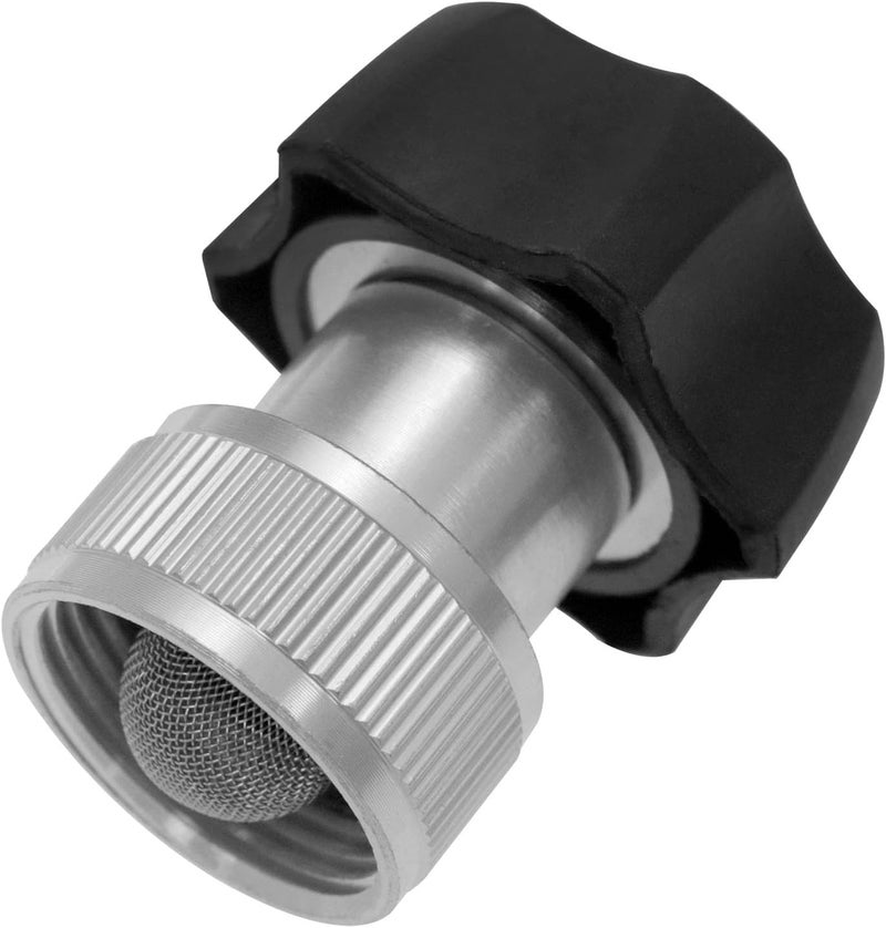 FINBe electric high-pressure cleaner coupler 3/4-inch high-pressure cleaner metal connection accessories high-pressure cleaner hose fitting with built-in filter 1pcs - Image 1